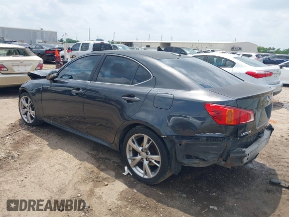 2009 Lexus IS with VIN JTHBK262195094380, listed as a IAAI auction lot 42035562 with 174,977 mi miles. Bid and sale history available at carsss.com. Image 3.