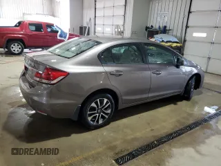 2014 Honda Civic Sedan LX with VIN 19XFB2F55EE218663, listed as a Copart auction lot 54677245 with 131,723 mi miles and Salvage Title. Bid and sale history available at carsss.com. Image 3.