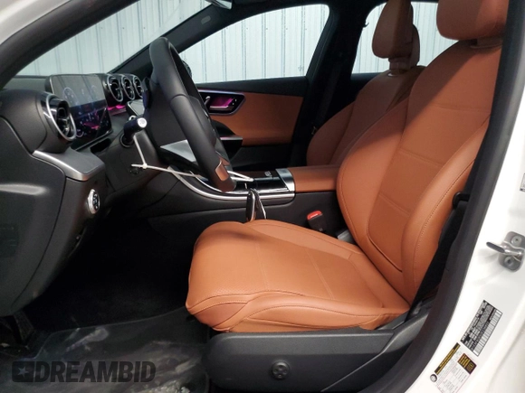 2025 Mercedes-Benz C 300 with VIN W1KAF4GB5SR238853, listed as a Copart auction lot 55306045 with 5,196 mi miles and Clean Title. Bid and sale history available at DreamBid. Image 7.