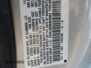 2006 Honda Odyssey LX with VIN 5FNRL38286B045963, listed as a Copart auction lot 45997815 with 121,328 mi miles and Salvage Title. Bid and sale history available at carsss.com. Image 16.