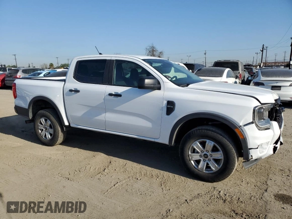 2024 Ford Ranger XL with VIN 1FTER4BH1RLE10064, listed as a Copart auction lot 52732045 with 35,197 mi miles and Salvage Title. Bid and sale history available at carsss.com. Image 4.