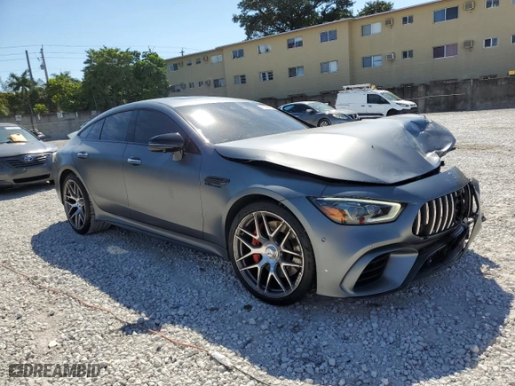 2019 Mercedes-Benz AMG GT with VIN WDD7X8JB0KA006506, listed as a Copart auction lot 47289565 with 36,294 mi miles and Salvage Title. Bid and sale history available at carsss.com. Image 4.
