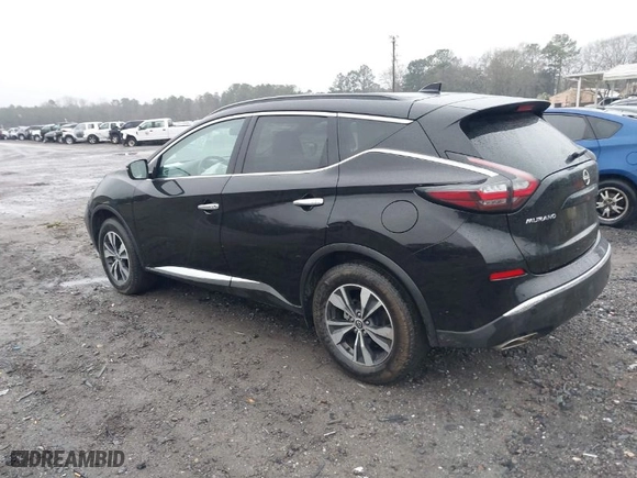 2023 Nissan Murano SV with VIN 5N1AZ2BJ1PC121300, listed as a IAAI auction lot 41627346 with 58,649 mi miles. Bid and sale history available at carsss.com. Image 3.