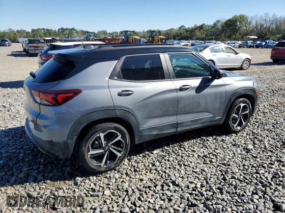 2021 Chevrolet TrailBlazer RS with VIN KL79MTSL1MB005722, listed as a Copart auction lot 47117804 with 79,070 mi miles and . Bid and sale history available at DreamBid. Image 3.