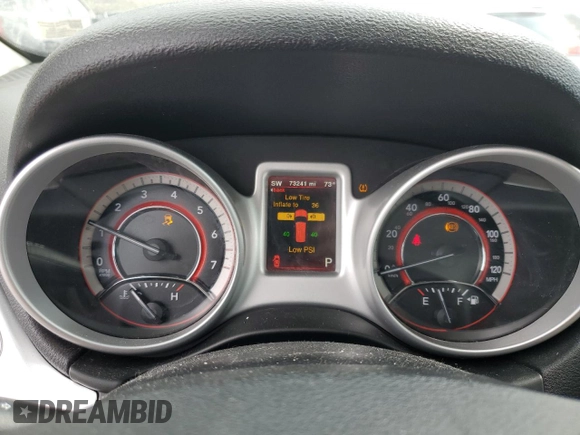 2017 Dodge Journey GT with VIN 3C4PDCEG3HT555629, listed as a Copart auction lot 51234115 with 73,241 mi miles and Salvage title. Bid and sale history available at DreamBid. Image 9.