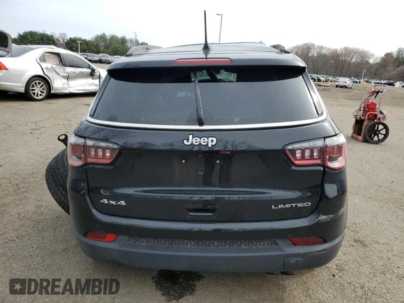 2020 Jeep Compass Limited with VIN 3C4NJDCB6LT154078, listed as a Copart auction lot 51684895 with 44,350 mi miles and Salvage Title. Bid and sale history available at carsss.com. Image 6.