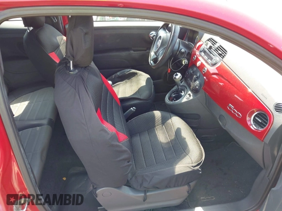 2012 FIAT 500 Sport z VIN 3C3CFFBR3CT130375, wystawiony jako IAAI lot #41669099 z przebiegiem 86 285 mil mil oraz . Historia ofert i sprzedaży dostępna na DreamBid. Obrazek 5.