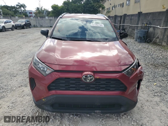 2019 Toyota RAV4 LE with VIN 2T3H1RFV8KW035620, listed as a Copart auction lot 60856585 with 30,354 mi miles and Non repairable. Bid and sale history available at DreamBid. Image 5.