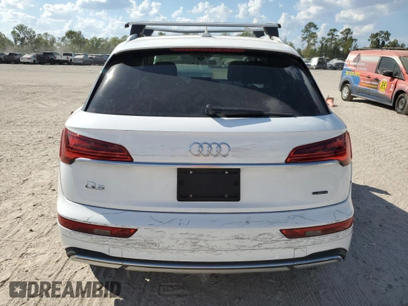 2021 Audi Q5 Premium Plus z VIN WA1BAAFY1M2041783, wystawiony jako Copart lot #48196285 z przebiegiem Nie podano mil oraz Szkoda całkowita • Salvage title. Historia ofert i sprzedaży dostępna na DreamBid. Obrazek 6.