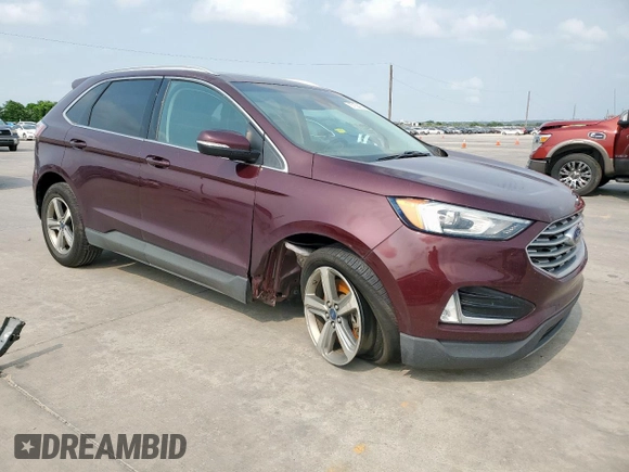 2019 Ford Edge SEL with VIN 2FMPK4J90KBB68182, listed as a Copart auction lot 57158435 with 71,598 mi miles and Salvage title. Bid and sale history available at DreamBid. Image 4.