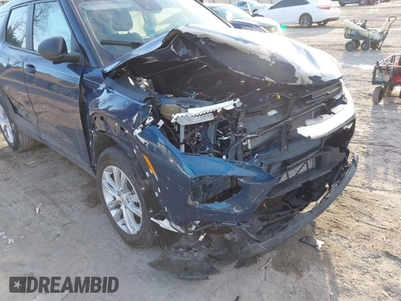 2021 Chevrolet TrailBlazer LS with VIN KL79MMS21MB064475, listed as a IAAI auction lot 41433235 with 23,369 mi miles and . Bid and sale history available at DreamBid. Image 6.