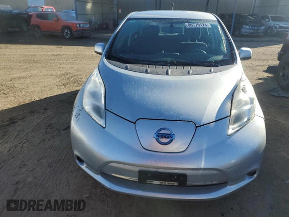 2013 Nissan LEAF SV with VIN 1N4AZ0CP5DC423640, listed as a Copart auction lot 80779174 with 106,221 mi miles and Salvage Title. Bid and sale history available at DreamBid. Image 5.