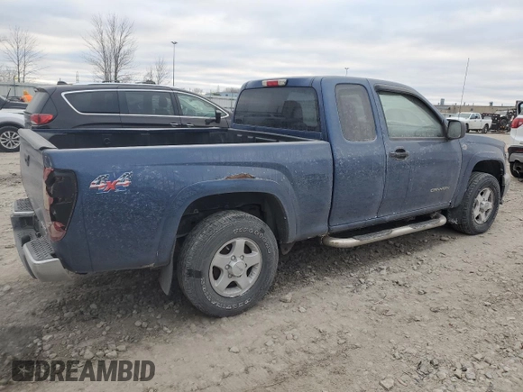 2005 GMC Canyon SLE Z71 with VIN 1GTDT196758194735, listed as a Copart auction lot 82189764 with 135,415 mi miles and Clean Title. Bid and sale history available at carsss.com. Image 3.
