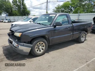 2005 Chevrolet Silverado 1500 Work Truck z VIN 1GCEC14XX5Z204219, wystawiony jako Copart lot #60194575 z przebiegiem 198 381 mil mil oraz Szkoda całkowita • Salvage title. Historia ofert i sprzedaży dostępna na DreamBid. Obrazek 1.