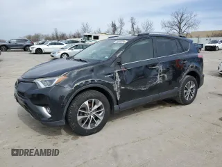 2017 Toyota RAV4 Hybrid XLE with VIN JTMRJREV6HD104784, listed as a Copart auction lot 49049135 with 145,945 mi miles and Salvage Title. Bid and sale history available at carsss.com. Image 1.