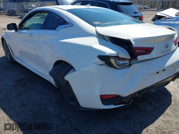 2017 Infiniti Q60 Red Sport 400 with VIN JN1FV7ELXHM701112, listed as a IAAI auction lot 41862580 with 89,385 mi miles and . Bid and sale history available at carsss.com. Image 6.