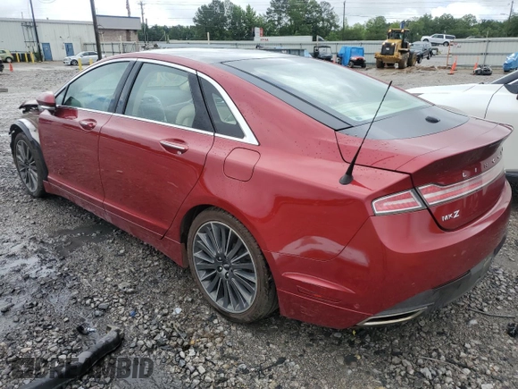 2014 Lincoln MKZ Hybrid with VIN 3LN6L2LU3ER820670, listed as a Copart auction lot 57949235 with 122,042 mi miles and Salvage title. Bid and sale history available at DreamBid. Image 2.
