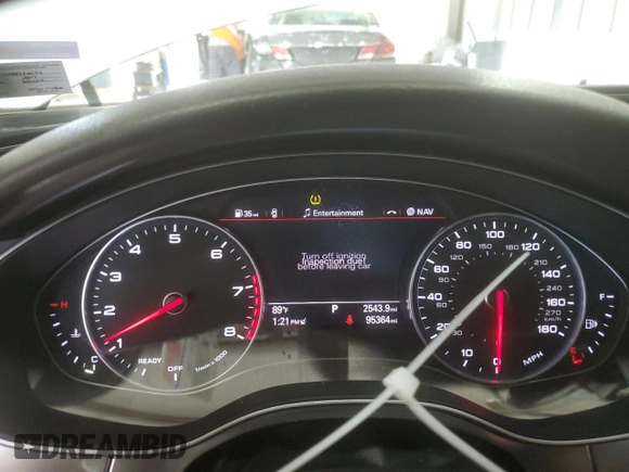 2017 Audi A6 Premium Plus with VIN WAUG8AFC0HN110072, listed as a Copart auction lot 56515835 with 95,364 mi miles and Salvage title. Bid and sale history available at DreamBid. Image 9.