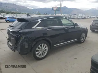 2019 Infiniti QX50 Essential z VIN 3PCAJ5M13KF122020, wystawiony jako Copart lot #57362995 z przebiegiem 106 361 mil mil oraz Szkoda całkowita • Salvage title. Historia ofert i sprzedaży dostępna na DreamBid. Obrazek 3.