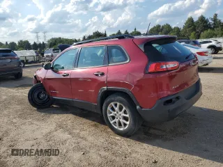 2015 Jeep Cherokee Sport with VIN 1C4PJMAB9FW640510, listed as a Copart auction lot 61372655 with 78,526 mi miles and Salvage title. Bid and sale history available at DreamBid. Image 2.