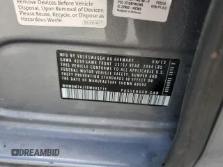 2014 Volkswagen Golf TDI w/Sunroof & Nav z VIN WVWDM7AJ7EW003715, wystawiony jako Copart lot #79524694 z przebiegiem Nie podano mil oraz Szkoda całkowita • Salvage title. Historia ofert i sprzedaży dostępna na DreamBid. Obrazek 12.