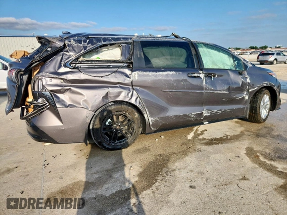 2023 Toyota Sienna Platinum with VIN 5TDESKFC1PS107059, listed as a Copart auction lot 59583485 with Not provided miles and Salvage title. Bid and sale history available at DreamBid. Image 3.