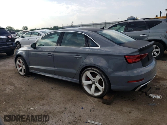 2019 Audi RS 3 z VIN WUABWGFFXKA903963, wystawiony jako Copart lot #59592684 z przebiegiem Nie podano mil oraz Czysty tytuł • Clean title. Historia ofert i sprzedaży dostępna na DreamBid. Obrazek 2.