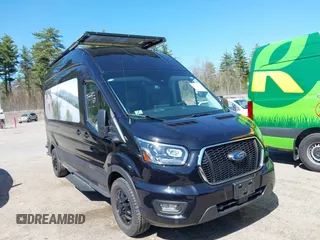 2023 Ford Transit with VIN 1FBAX9XG7PKA21972, listed as a IAAI auction lot 42097558 with 16,744 mi miles and . Bid and sale history available at DreamBid. Image 1.