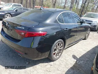 2018 Alfa Romeo Giulia with VIN ZARFAEBN7J7580536, listed as a IAAI auction lot 41883289 with 87,776 mi miles. Bid and sale history available at carsss.com. Image 4.