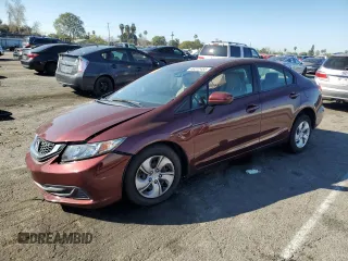 2014 Honda Civic LX z VIN 19XFB2F5XEE220960, wystawiony jako Copart lot #46272455 z przebiegiem 56 432 mil mil oraz Szkoda całkowita • Salvage title. Historia ofert i sprzedaży dostępna na DreamBid. Obrazek 1.