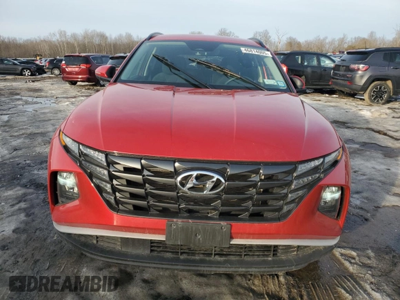 2022 Hyundai Tucson SEL with VIN 5NMJBCAE5NH060342, listed as a Copart auction lot 46814005 with 42,198 mi miles and Salvage Title. Bid and sale history available at carsss.com. Image 5.