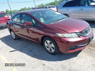 2014 Honda Civic LX z VIN 19XFB2F53EE061313, wystawiony jako IAAI lot #42263388 z przebiegiem 58 000 mil mil oraz . Historia ofert i sprzedaży dostępna na DreamBid. Obrazek 1.