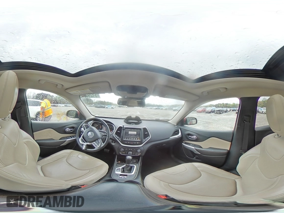 2017 Jeep Cherokee Limited with VIN 1C4PJLDS2HW667881, listed as a Copart auction lot 51294845 with 81,363 mi miles and Salvage title. Bid and sale history available at DreamBid. Image 14.