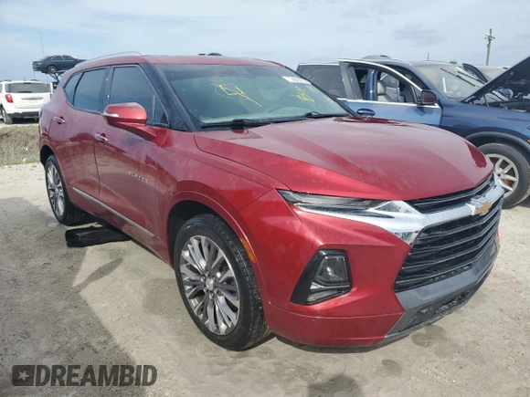 2020 Chevrolet Blazer Premier with VIN 3GNKBFRS1LS622668, listed as a Copart auction lot 74625724 with Not provided miles and Non repairable. Bid and sale history available at DreamBid. Image 4.