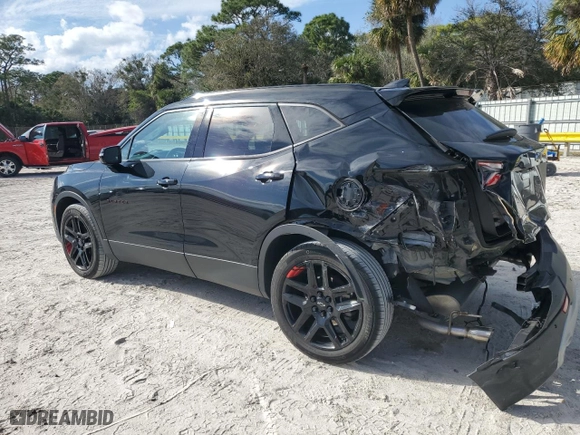 2022 Chevrolet Blazer LT with VIN 3GNKBDRS9NS185798, listed as a Copart auction lot 42654325 with 18,377 mi miles and Salvage Title. Bid and sale history available at carsss.com. Image 2.