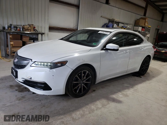 2016 Acura TLX Technology with VIN 19UUB3F52GA000510, listed as a Copart auction lot 53362095 with 72,704 mi miles and Salvage title. Bid and sale history available at DreamBid. Image 1.