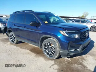 2023 Honda Passport Elite with VIN 5FNYF8H06PB012234, listed as a IAAI auction lot 41208146 with 38,491 mi miles and . Bid and sale history available at DreamBid. Image 1.