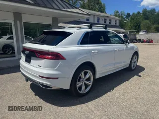 2019 Audi Q8 Premium Plus z VIN WA1BVAF15KD028897, wystawiony jako Copart lot #58662265 z przebiegiem 108 105 mil mil oraz Tytuł czysty. Historia ofert i sprzedaży dostępna na DreamBid. Obrazek 4.