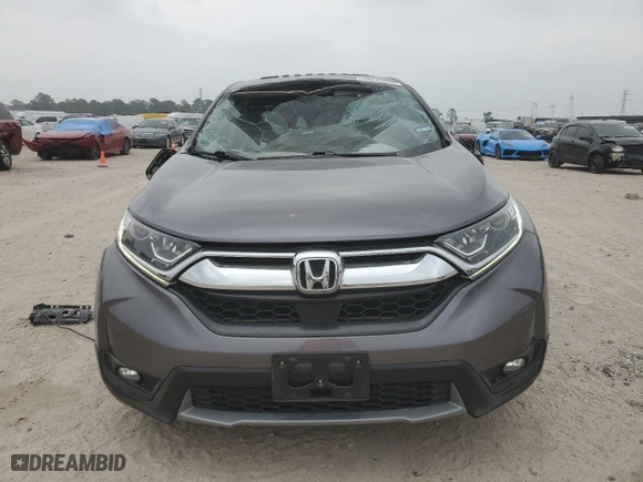 2018 Honda CR-V EX-L with VIN 7FARW1H82JE037709, listed as a Copart auction lot 49239015 with 52,353 mi miles and Salvage Title. Bid and sale history available at carsss.com. Image 5.