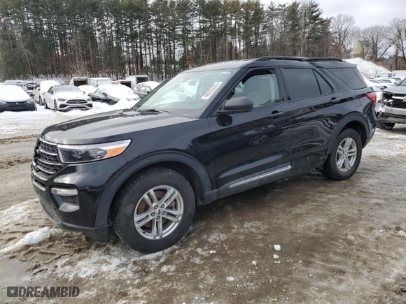 2023 Ford Explorer XLT with VIN 1FMSK8DH3PGB18140, listed as a Copart auction lot 46223225 with 52,876 mi miles and Clean Title. Bid and sale history available at carsss.com. Image 1.