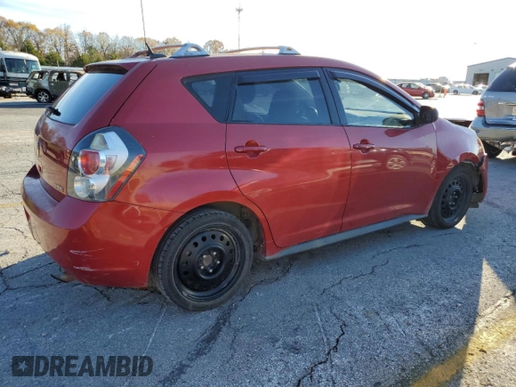 2009 Pontiac Vibe 1SB with VIN 5Y2SP67099Z435329, listed as a Copart auction lot 80291994 with 184,901 mi miles and Salvage title. Bid and sale history available at DreamBid. Image 3.