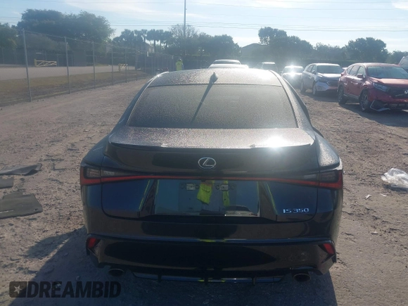 2023 Lexus IS 350 F Sport with VIN JTHGZ1B26P5067657, listed as a IAAI auction lot 41894342 with 30,402 mi miles and . Bid and sale history available at DreamBid. Image 16.