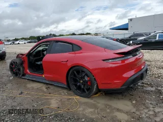 2024 Porsche Taycan GTS with VIN WP0AD2Y11RSA47589, listed as a Copart auction lot 73954444 with 4,452 mi miles and Salvage Title. Bid and sale history available at DreamBid. Image 2.
