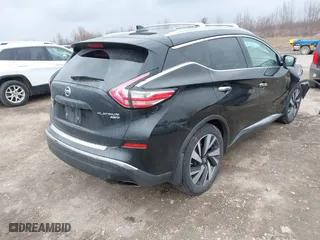 2018 Nissan Murano Platinum with VIN 5N1AZ2MH1JN185097, listed as a IAAI auction lot 41863439 with 140,784 mi miles. Bid and sale history available at carsss.com. Image 4.