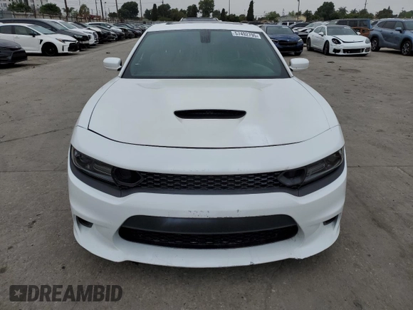 2019 Dodge Charger Scat Pack with VIN 2C3CDXGJXKH520282, listed as a Copart auction lot 57492795 with 46,261 mi miles and Salvage Title. Bid and sale history available at DreamBid. Image 5.