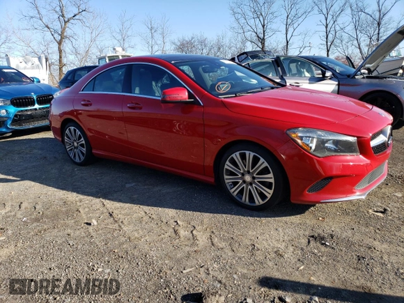 2018 Mercedes-Benz CLA with VIN WDDSJ4GB7JN508433, listed as a Copart auction lot 81750963 with 78,275 mi miles and Salvage Title. Bid and sale history available at carsss.com. Image 4.