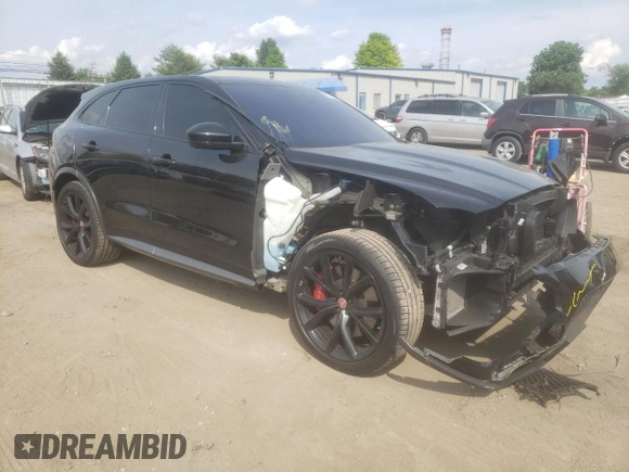 2020 Jaguar F-Pace SVR with VIN SADCZ2EE5LA647869, listed as a Copart auction lot 57671434 with 51,778 mi miles and Salvage Title. Bid and sale history available at DreamBid. Image 4.