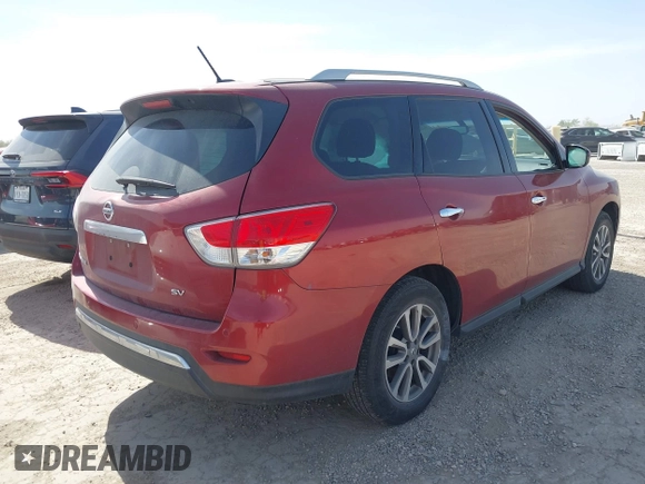 2016 Nissan Pathfinder SV with VIN 5N1AR2MN7GC613345, listed as a IAAI auction lot 41844224 with 116,782 mi miles. Bid and sale history available at carsss.com. Image 4.