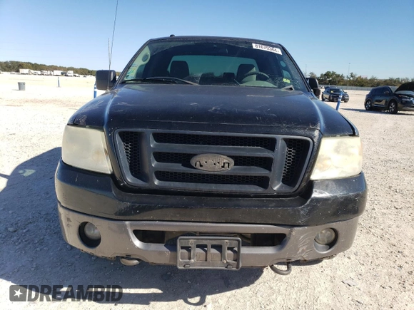 2007 Ford F-150 STX with VIN 1FTRX02W87KD25742, listed as a Copart auction lot 81679384 with 197,582 mi miles and Salvage Title. Bid and sale history available at carsss.com. Image 5.
