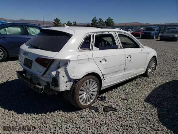 2016 Audi A3 e-tron Premium with VIN WAUUPBFF3GA140050, listed as a Copart auction lot 70992124 with 88,681 mi miles and Salvage Title. Bid and sale history available at carsss.com. Image 3.